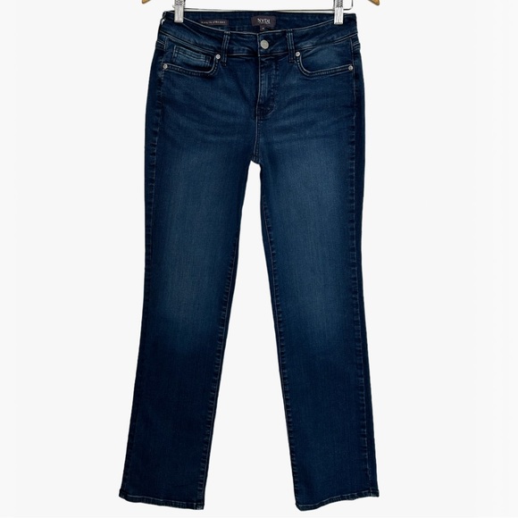 NYDJ Straight Leg Liftxtuck Technology High-Rise Women’s Jeans - Size: 4 - Picture 5 of 15